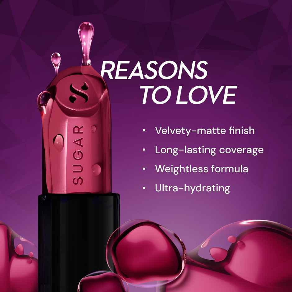 SUGAR Cosmetics Glide Peptide Serum Lipstick 01 Santorini Sunset