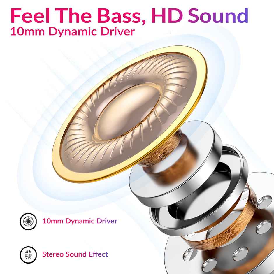 Aroma HF603 Wired Earphone With Mic 3.5Mm Jack I 10 Mm Drivers For Mobile | Tablet,Laptop I Grey