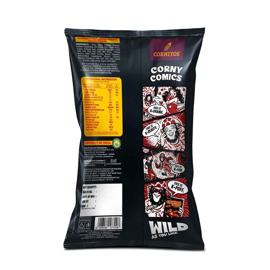 Cornitos Crusties Korean Chilli Puffs