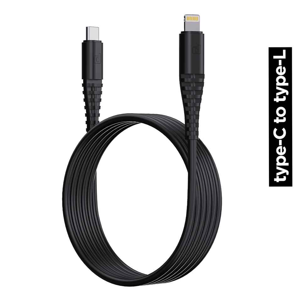 Dubstep Blaze Stellar 22.5W Type-C to Lightning 1m Fast Charging Data Cable | Black