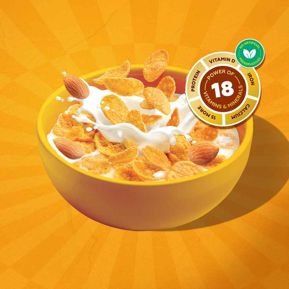 Yoga Bar Cornflakes Original Crunchy Breakfast cereals with Probiotics, High Fibre Pouch