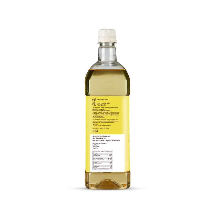 Phalada Pure & Sure Organic Sunflower Oil Cold Pressed Oil
