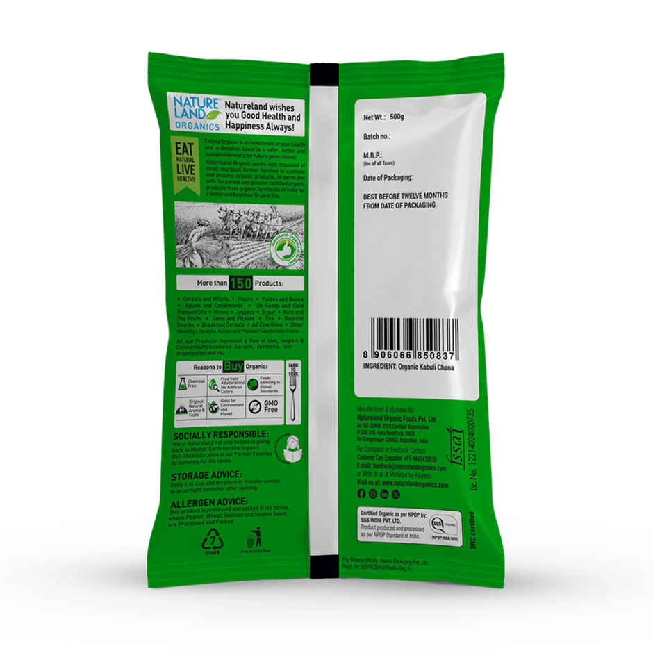 Natureland Organics Kabuli Chana