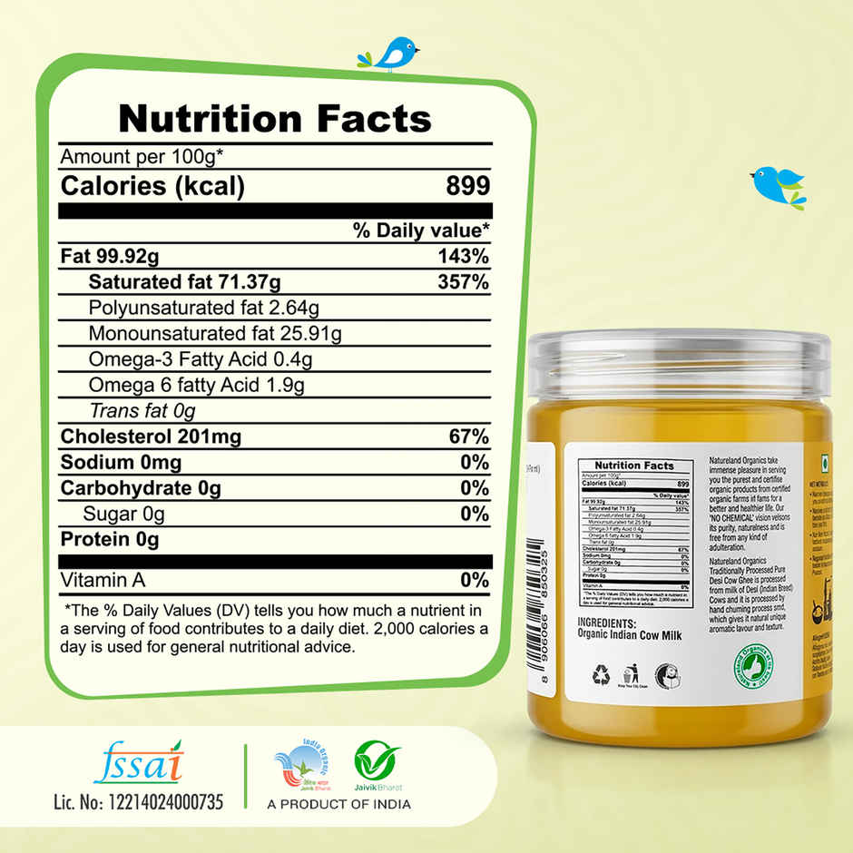 Natureland Organics Desi Cow Ghee