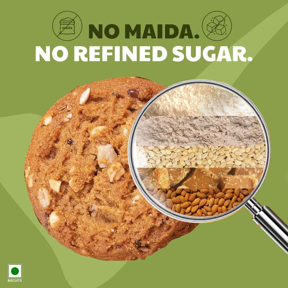 Right Shift Jaggery Atta Cookies | No Palm Oil, 0% Maida, Digestive Biscuits, Healthy Snack