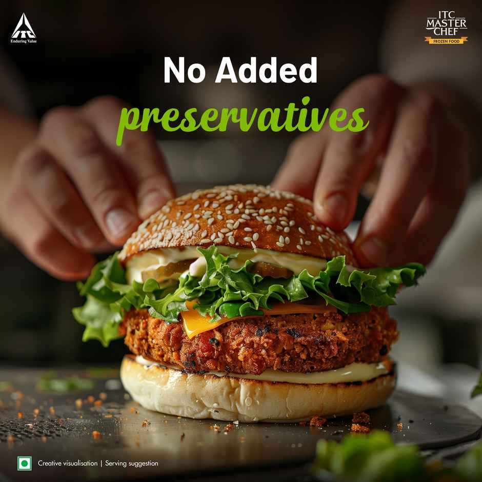 ITC Master Chef Veg Burger Patty | Loaded with Veggies | Crispy & Delicious | 8 pieces Combo  