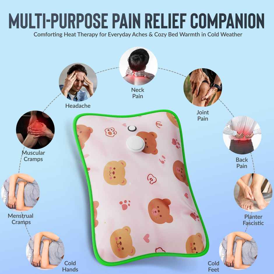 Aroma HGB3 Heating Warm Gel Bag For Backpain, Cramps, Bedwarmers, Joint Pain Relief Design May Vary