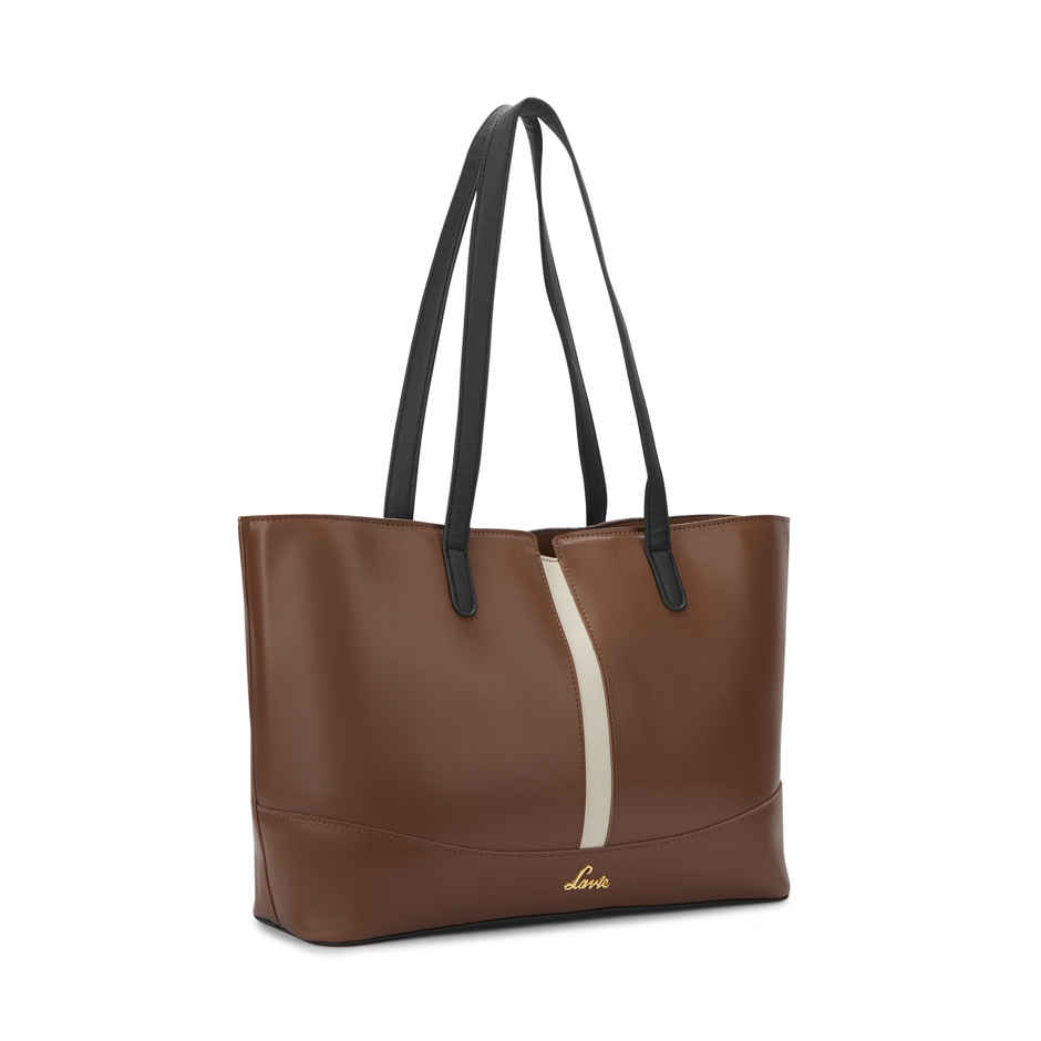 Lavie Women's Lyla Colourblock Tote Handbag | Ladies purse | Shoulder Bag | Tan