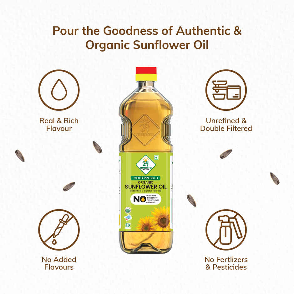 24 Mantra's Sunflower Cold Pressed Oil