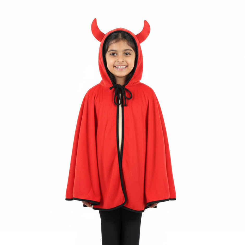 Red Horn Robe Halloween Costume | Age 9-10 Years | Sheen And Shine