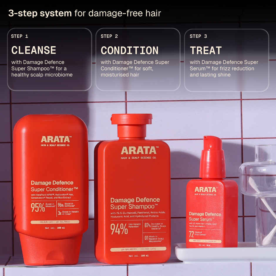 Arata Damage Defence Super Serum for Frizz Control