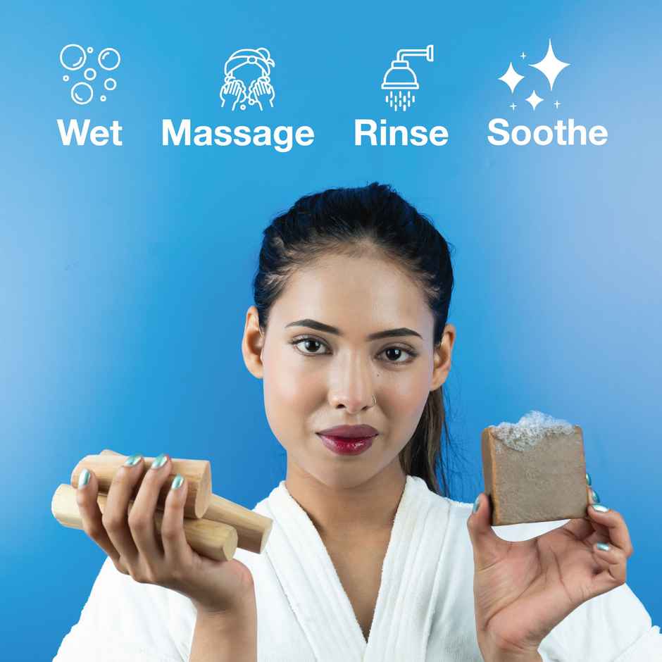 Soulflower Sandalwood Soap - Protection & Tan Removal | Natural