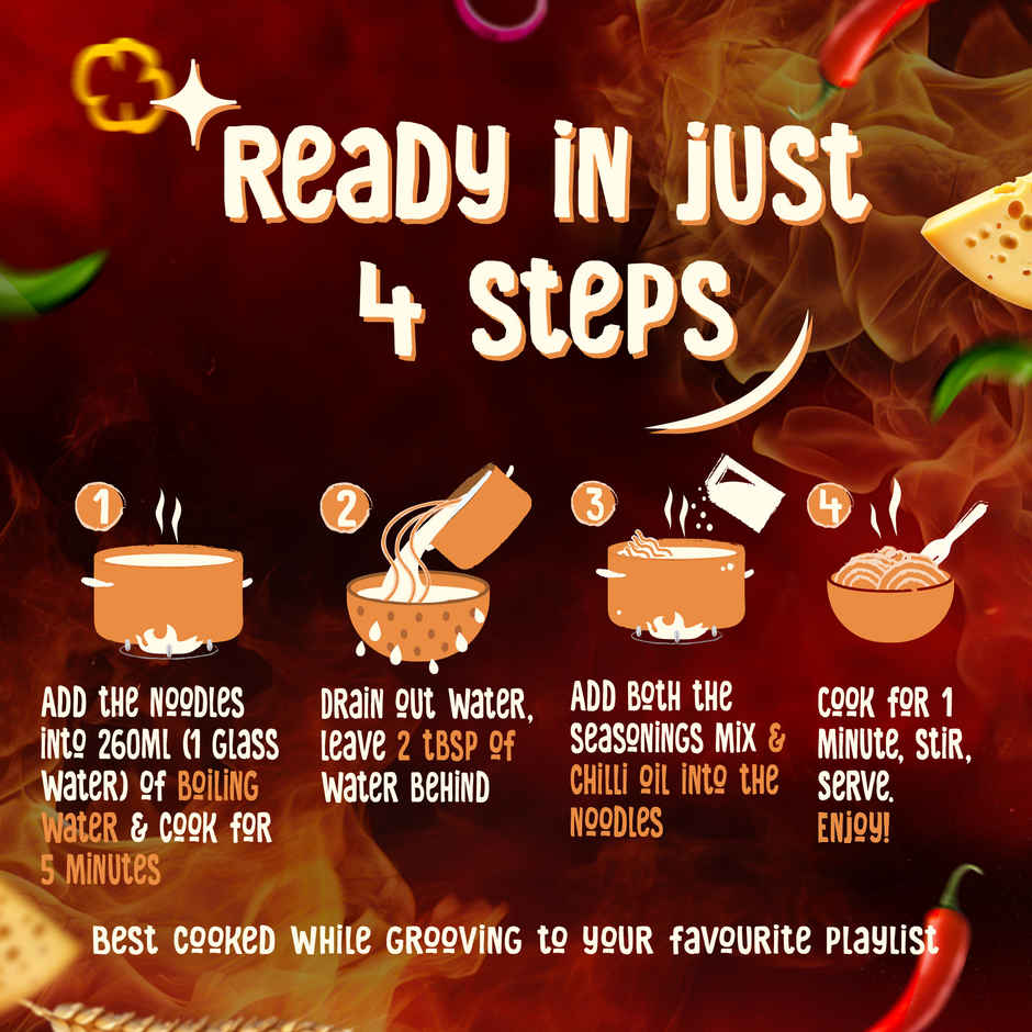 Wickedgud Chilli Cheese Instant Korean Noodles