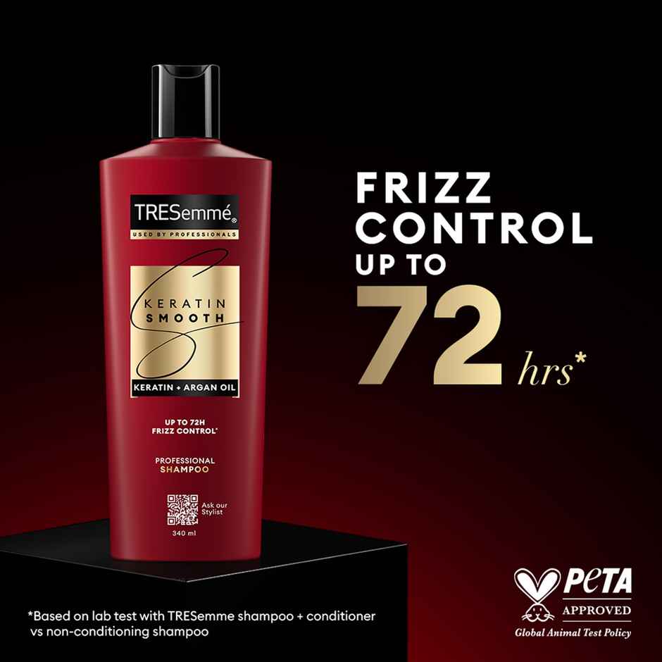 TRESemme Keratin Smooth Anti-Frizz Shampoo with Keratin & Argan Oil for Dry, Frizzy Hair