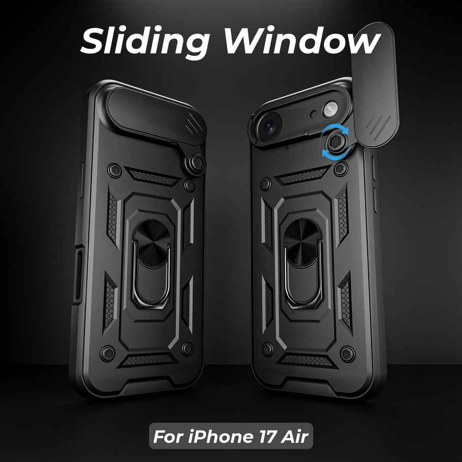 Artistque Case For Iphone 17 Air Back Cover | Ring Stand Armor Cover