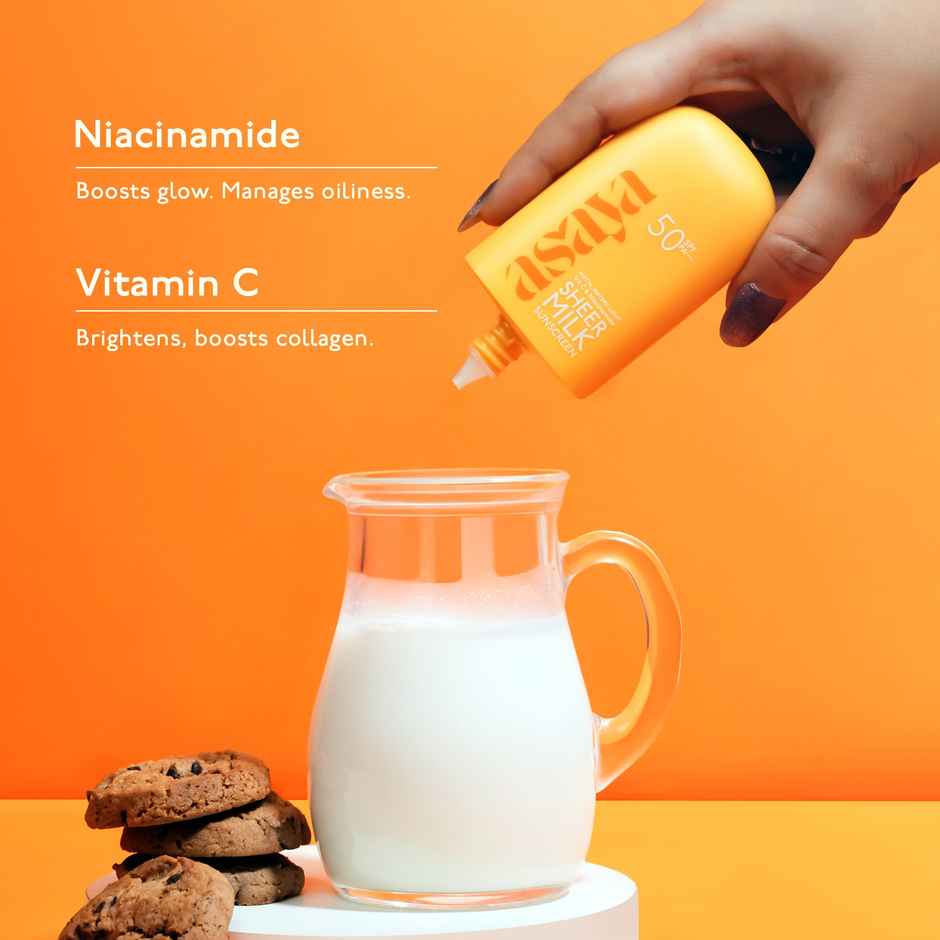 Asaya Sheer Milk Fluid Sunscreen SPF 50 PA++++