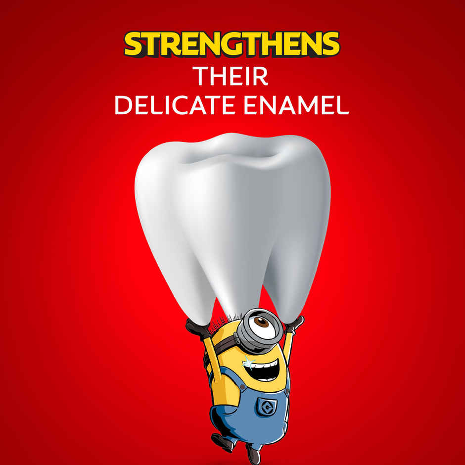 Colgate Kids (6+ years) Minion Toothbrush, Extra Soft with Tongue Cleaner - 1 Pc & Toothpaste