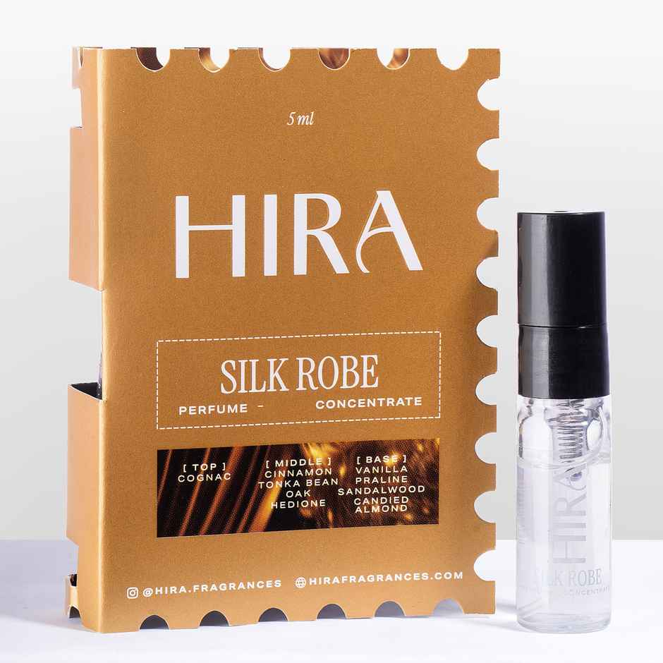 HIRA Silk Robe Eau De Parfum Mini for Women with Cognac & Vanilla Notes