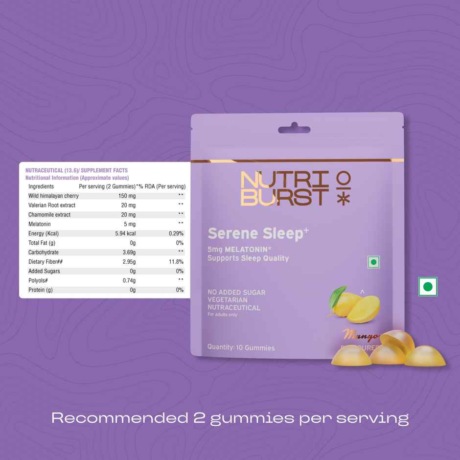 Nurtiburst Serene Sleep Gummies With Melatonin