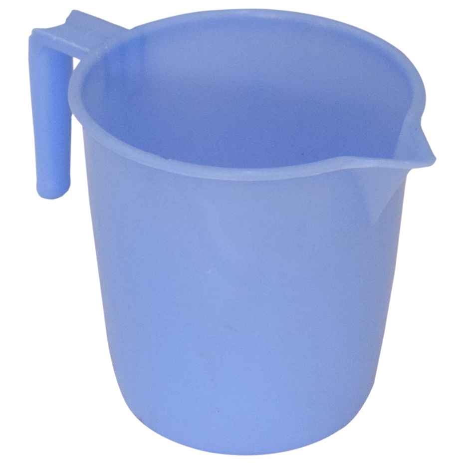Kuber Industries 2 Pieces Plastic Bathroom Bucket & Mug Set (Blue)