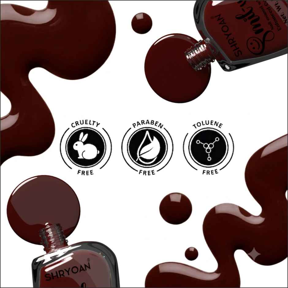 Shryoan Smily Nail Enamel with Enhanced Colour | Chocolate