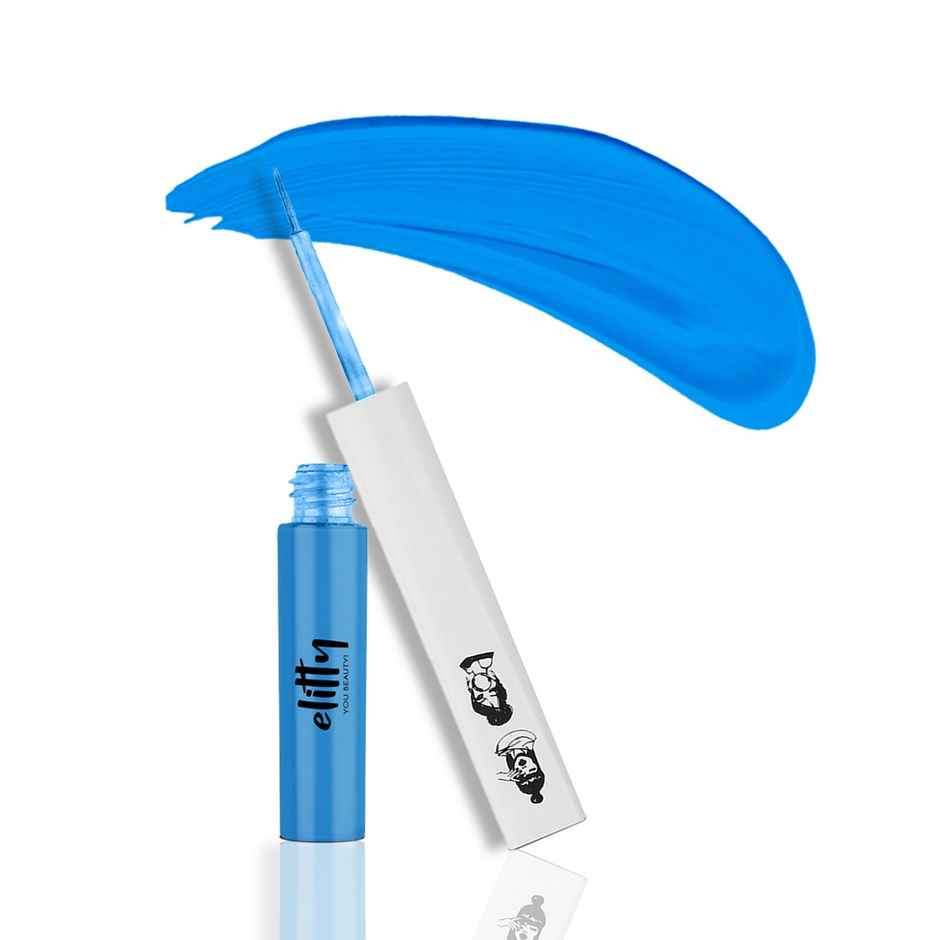 Elitty Light Blue Matte Waterproof Liquid Eyeliner (Santorini)