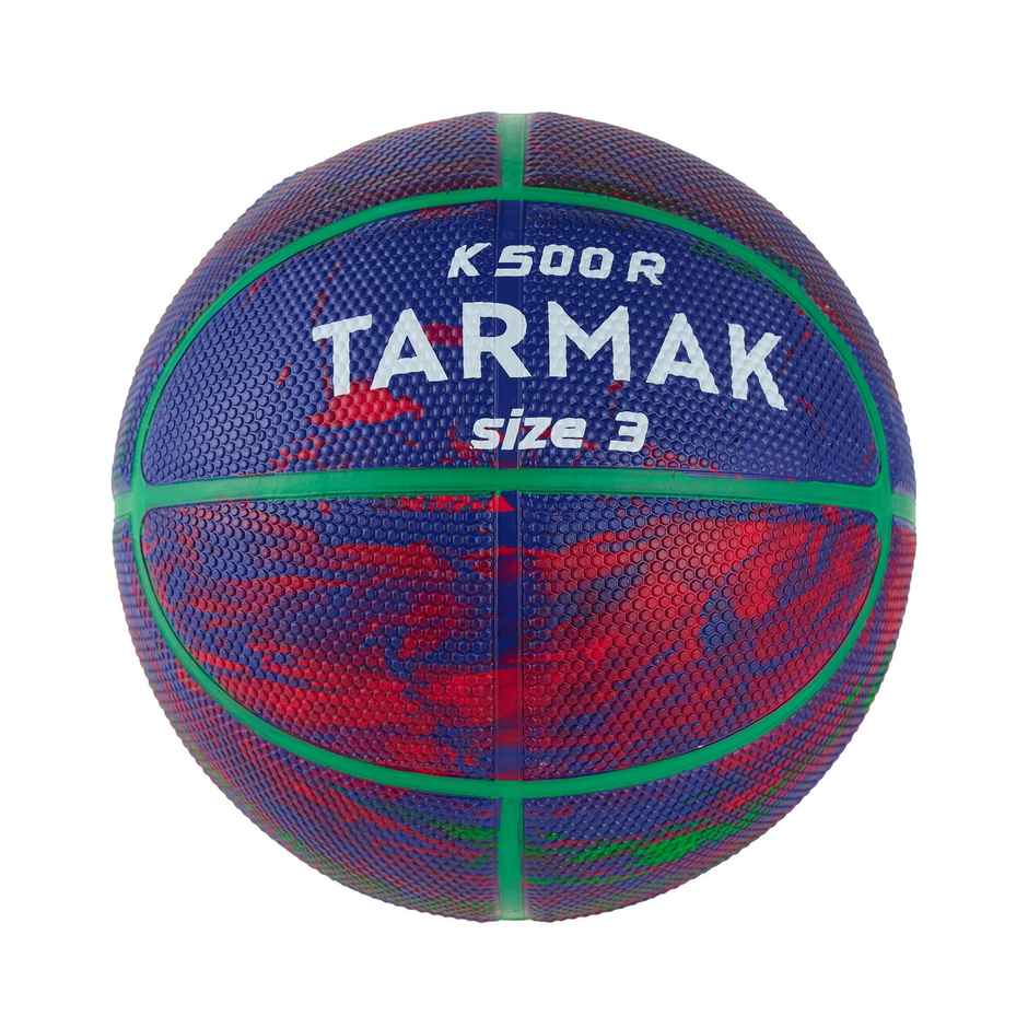 Decathlon | Tarmak Kids' Size 3 Rubber Basketball, Blue & Red