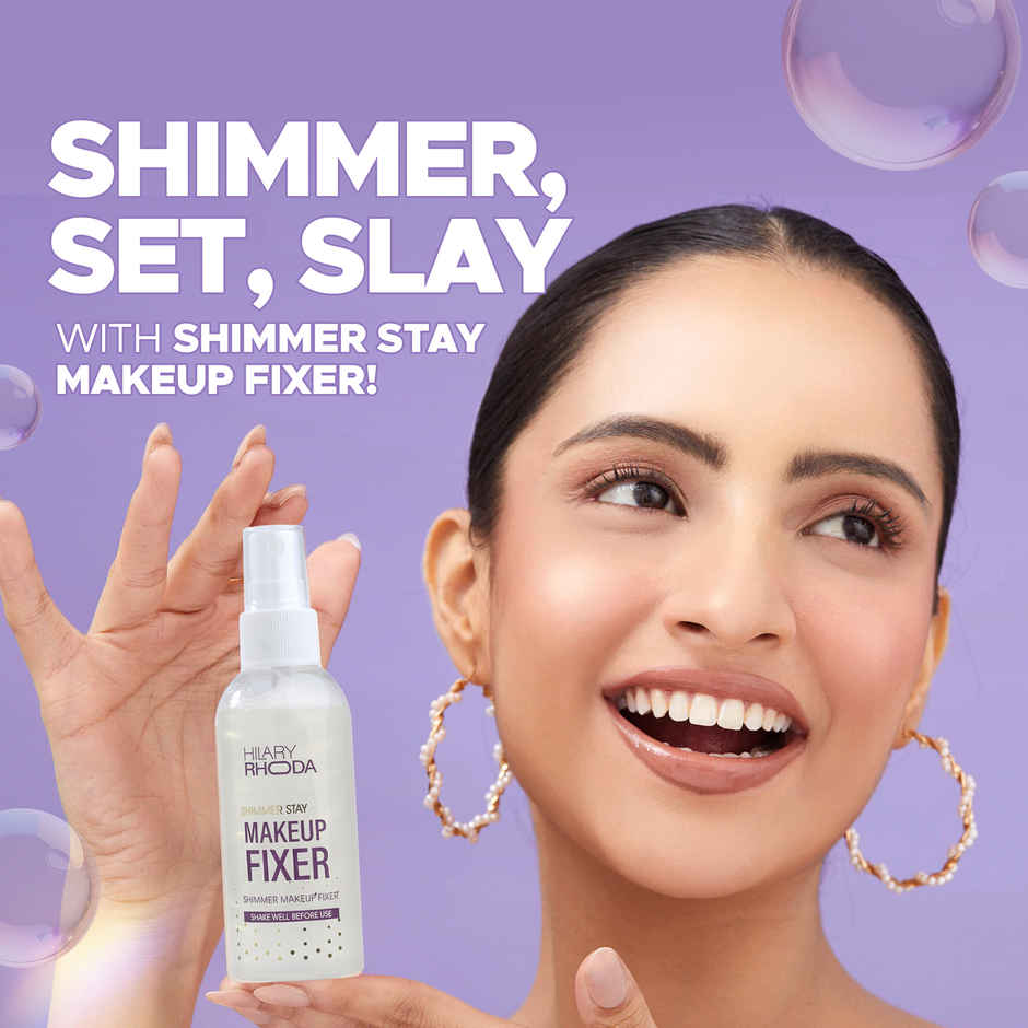 Hilary Rhoda Shimmer Stay Makeup Fixer | Silver Shade 03