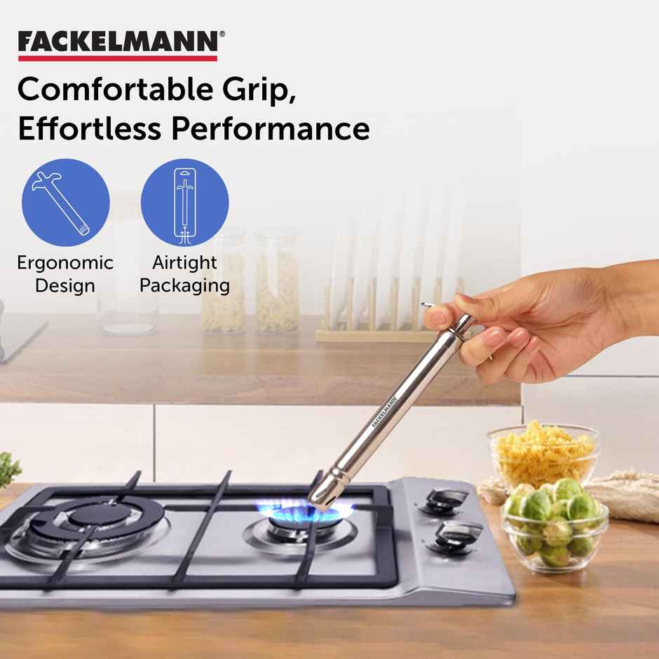 Fackelmann Stainless Steel Gas Stove Lighter | Ergonomic Design