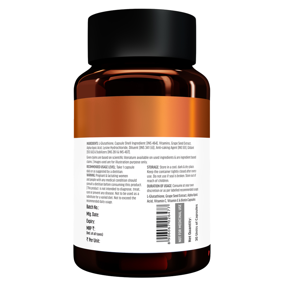 Healthkart HK Vitals Glutathione 500mg Capsule