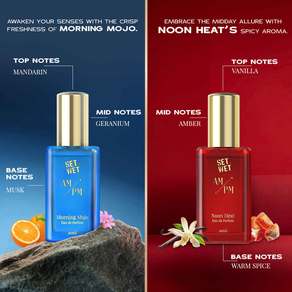 Set Wet Am/Pm Premium Fragrance Pack | Command Your Day With Style Perfume For Men