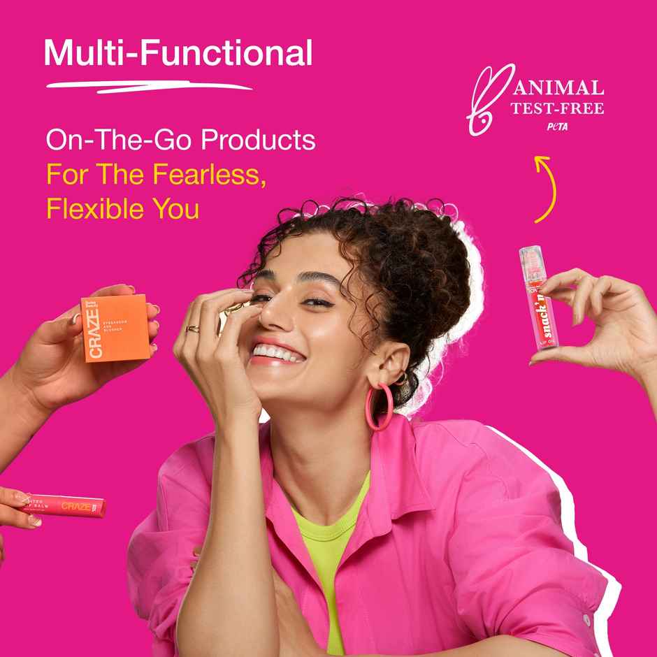 Swiss Beauty Craze Snack'n Nourishing Lip Oil | Pink Sorbet