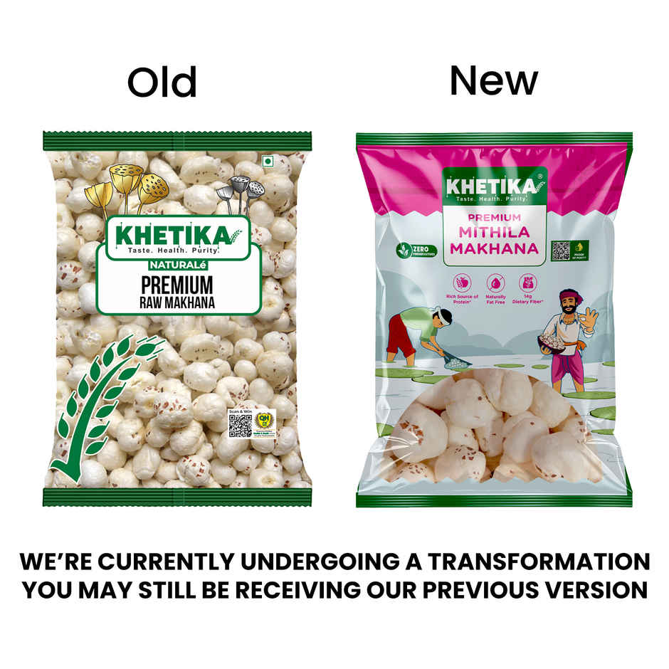 Khetika Premium Jumbo Makhana (Foxnut, Phool Makhana)