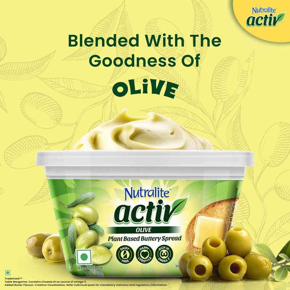 Nutralite Activ Plant Based Buttery Spread - Olive