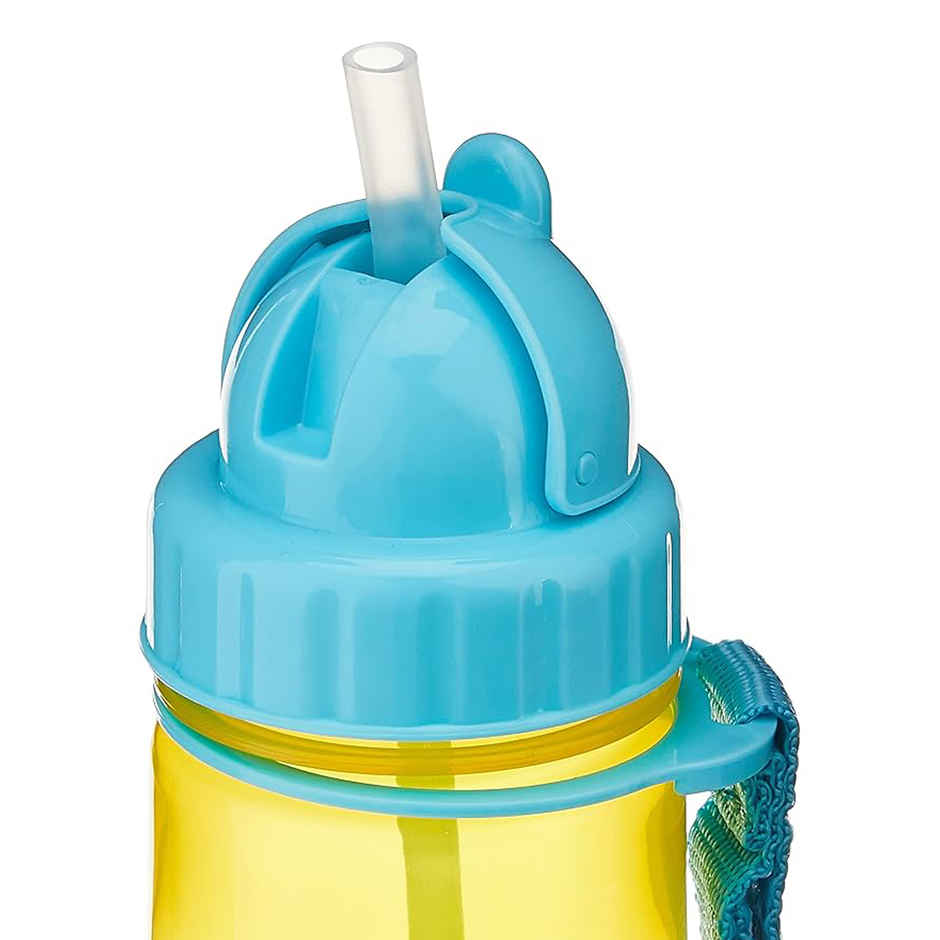 Skip Hop Zoo Kids Bottle, Flip-Top Straw, Leak-Proof, Toddler Sipper Cup, For Babies 12 M+, 385 ML