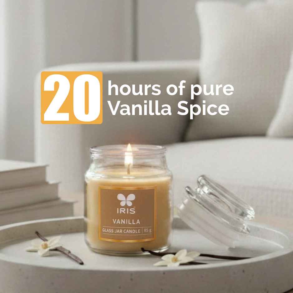 IRIS Vanilla Fragranced Yankee Jar Candle