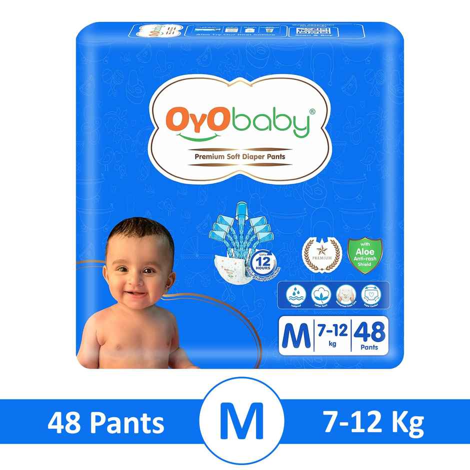 Oyo Baby Pant Style Diaper | M | 48 pcs