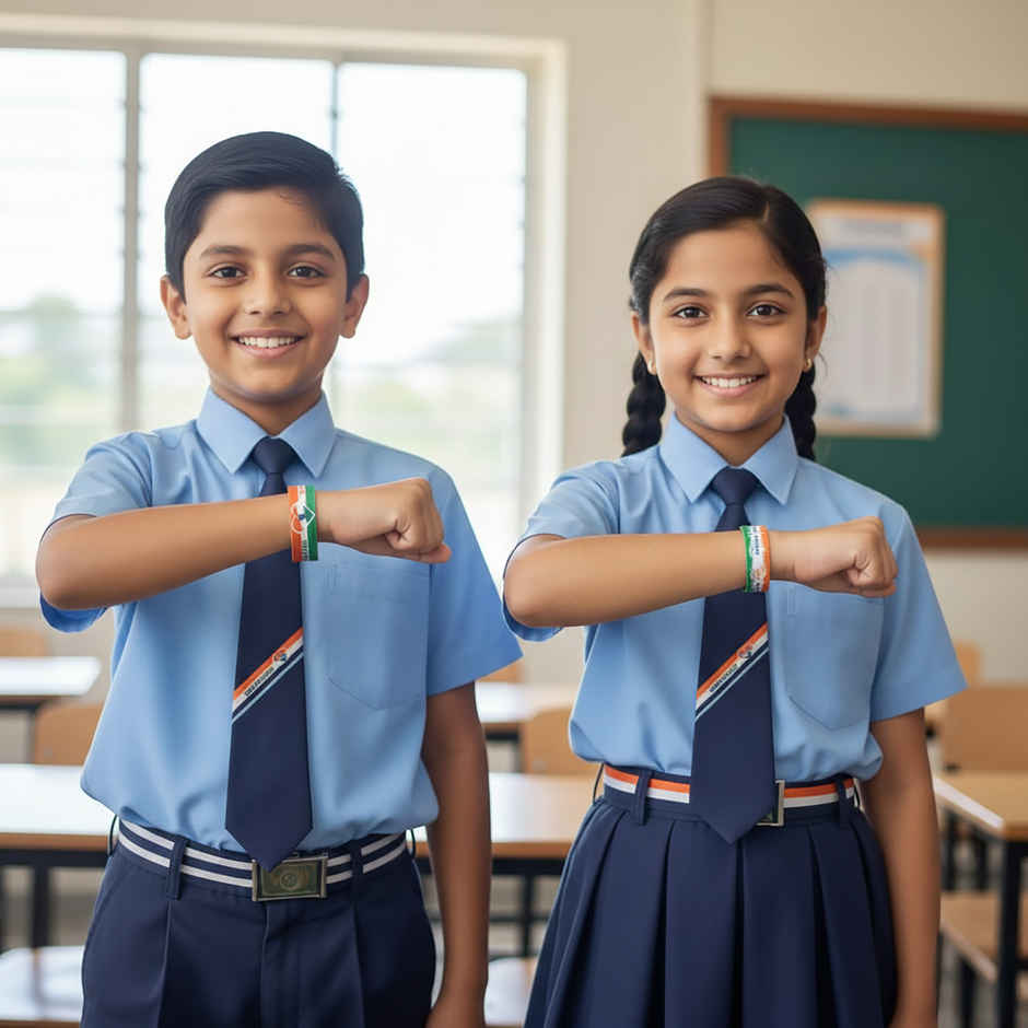 Patriotic Wrist Band Set | Mera Bharat Mahan | Republic Day | Pack of 6 | Special You