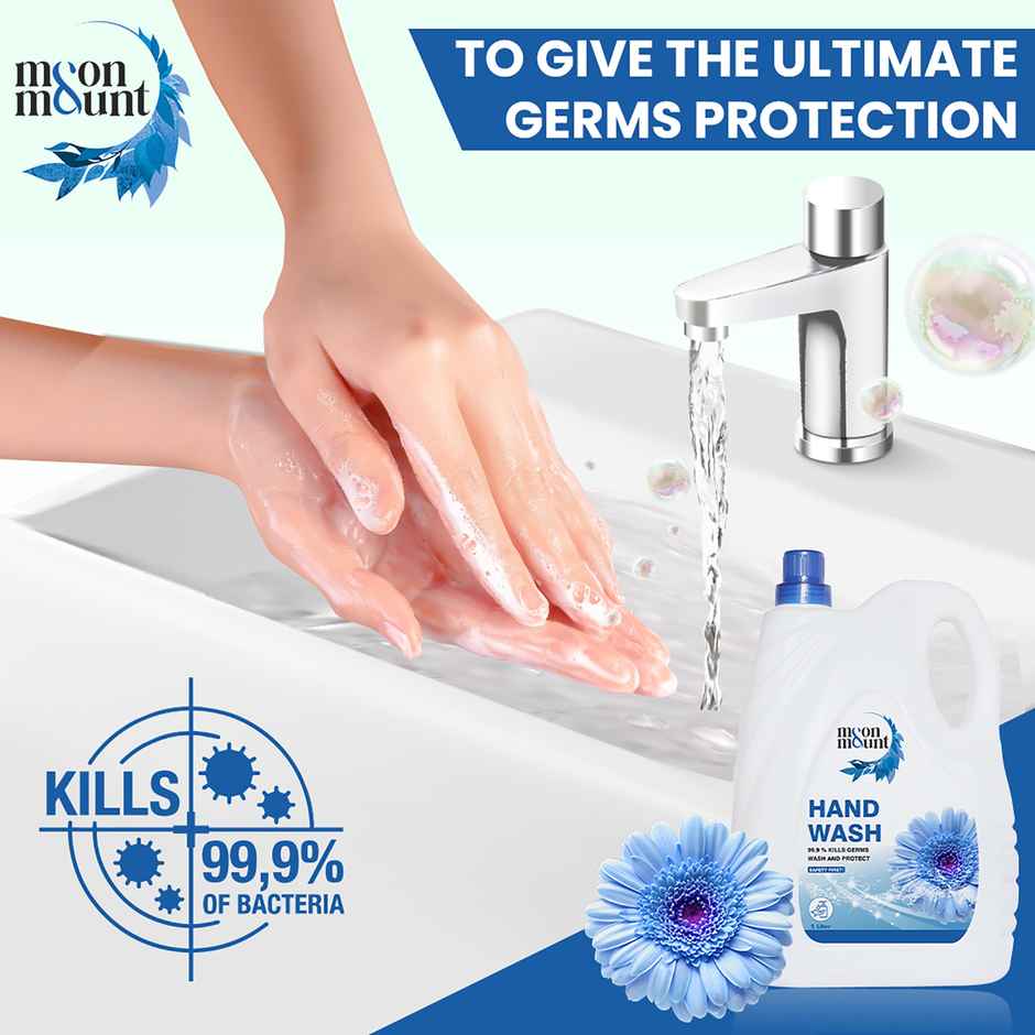 Moon And Mount Hand Wash Protection From Germs Hand Wash Liquids (Fresh) 5 l