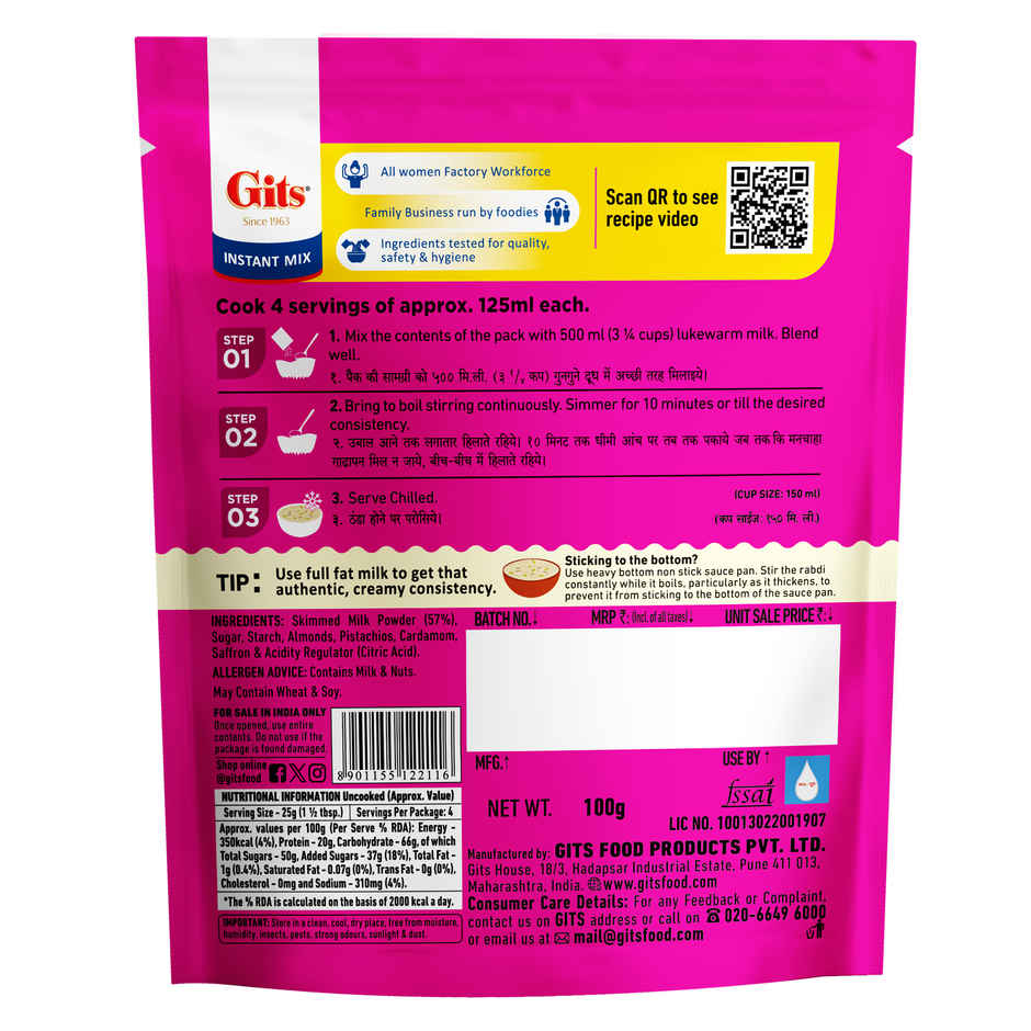 Gits Rabdi Instant Dessert Mix