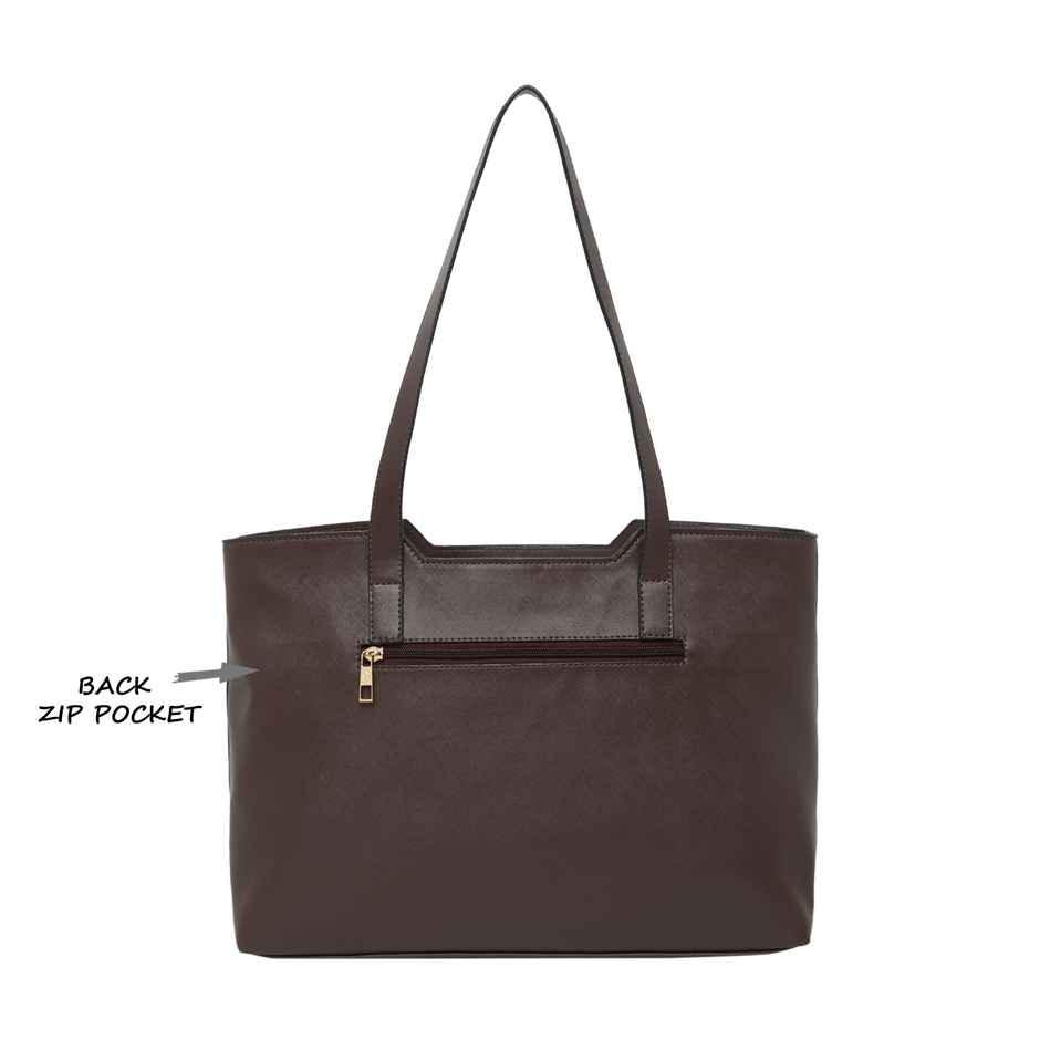 Lavie Women's Batsu Synthetic Leather Tote Bag | Medium | Maroon