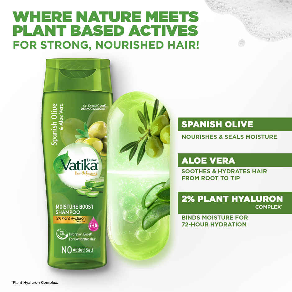 Dabur Vatika Bio Infusions Moisture Boost Shampoo