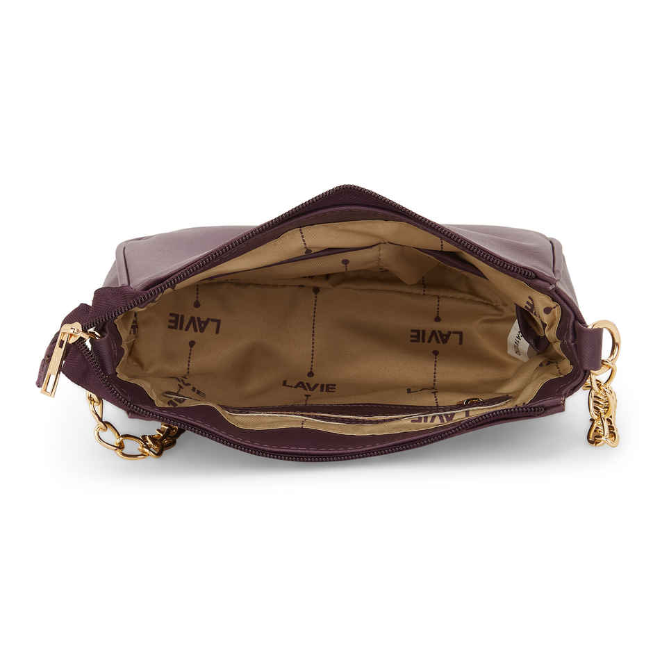 Lavie Women's Rigel Csb Horizontal Cross Body Sling Bag | Ladies Purse Handbag | Purple