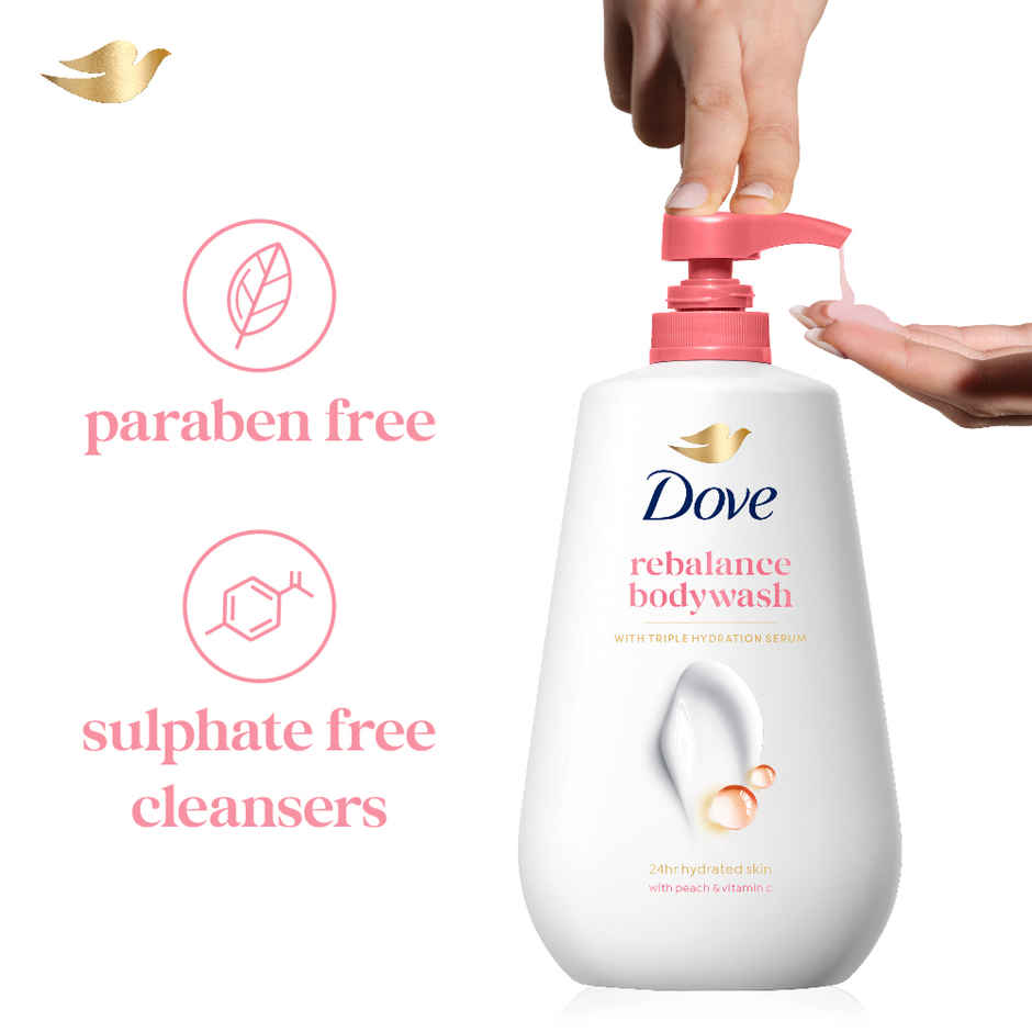 Dove Rebalance Bodywash with Triple Hydration Serum