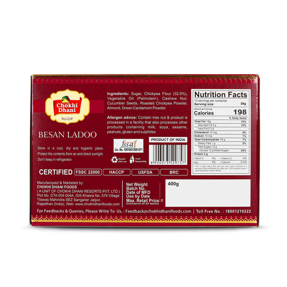 Chokhi Dhani Besan ladoo