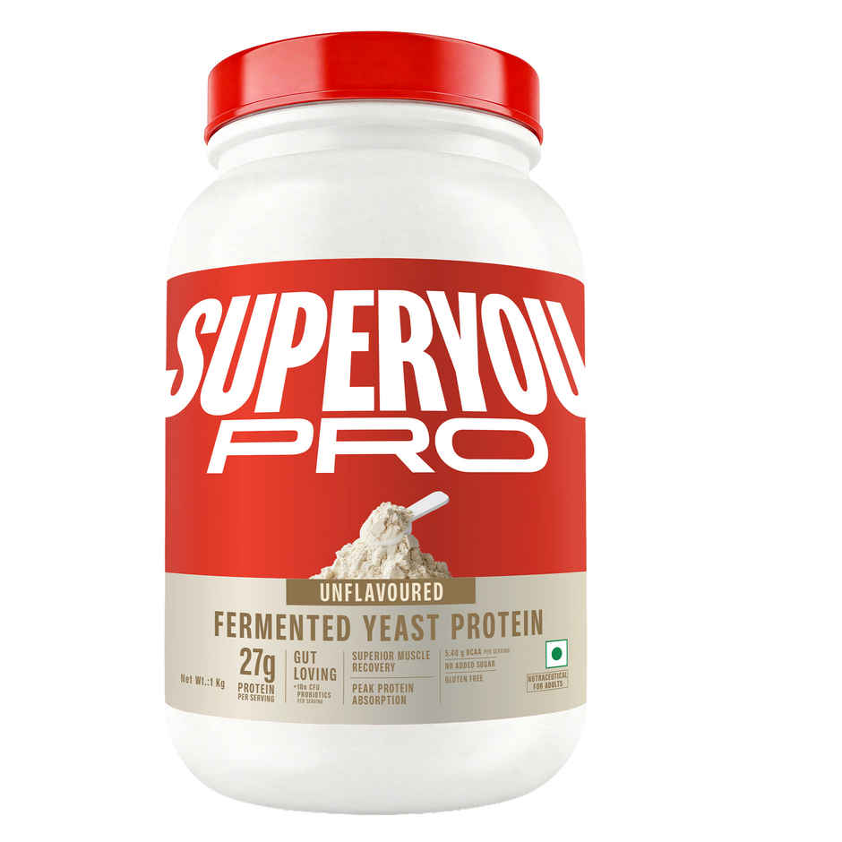 Superyou Pro Fermented Yeast Protein | Unflavoured | 27g Protein Per Scoop