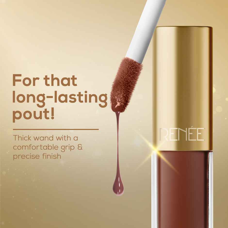 Renee H2O Hydrating Glossy Finish Liquid Lipstick | Brown Brook