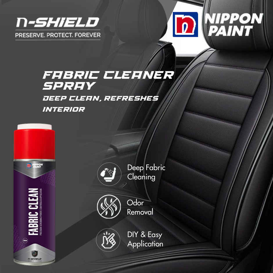 Nippon Paint n-Shield Fabric Cleaner Foam Spray | Deep Cleaning for Car Seats, Carpets etc