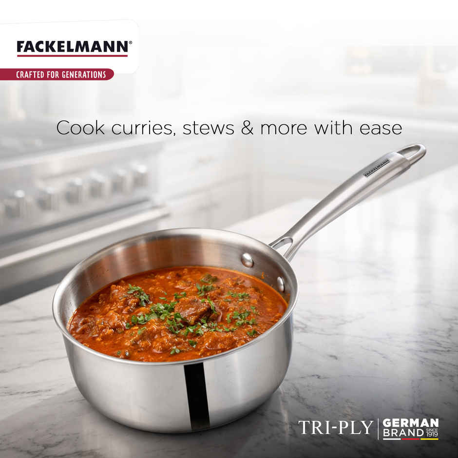 Fackelmann Stainless Steel Triply Sauce Pan 16 CM