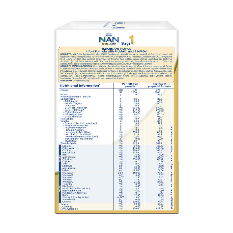Nestle NAN EXCELLAPRO Stage 1 Formula | 0 - 6 M